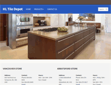 Tablet Screenshot of hltiledepot.com